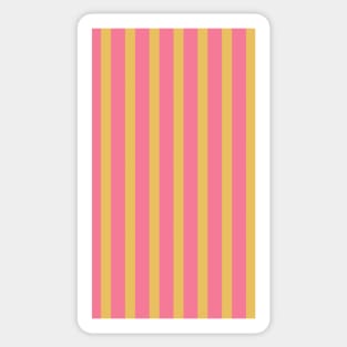 Abhay | Pink and Dark Yellow Stripes Pattern Sticker